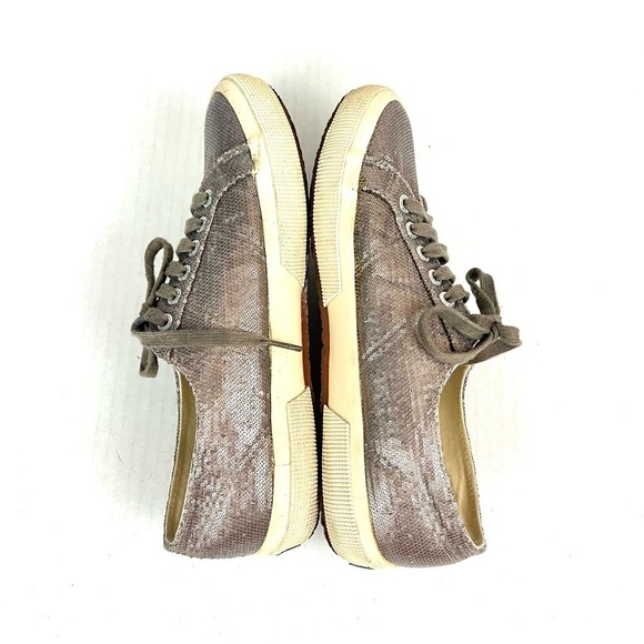 Superga Bronze Sequin Sneakers - Size 8 - Picture 7 of 8